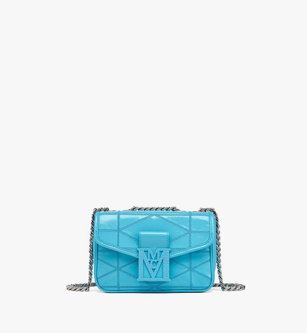 Travia Quilted Shoulder Bag in Crushed Leather 1